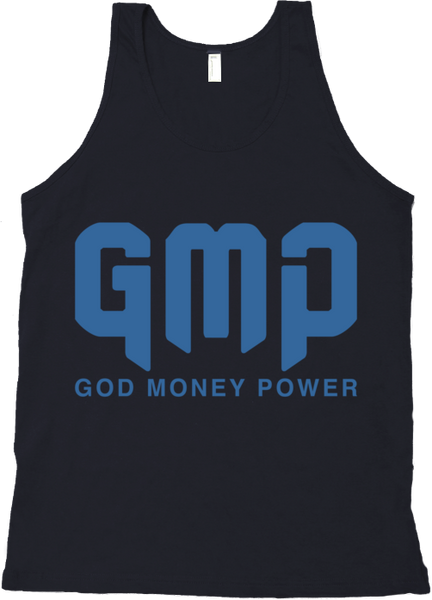 GMP Reflection Logo Tank Black/Blue