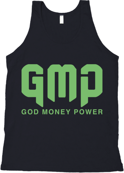 GMP Reflection Logo Tank Black/Light Green