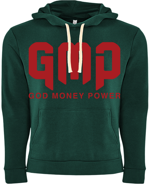 GMP Reflection Logo Hoodie Dark Green/Red