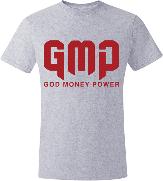 GMP Reflection Logo T-Shirt Silver/Red