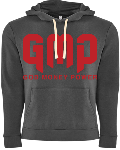 GMP Reflection Logo Hoodie Silver/Red