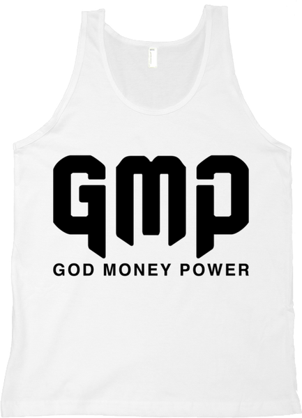 GMP Reflection Logo Tank White/Black