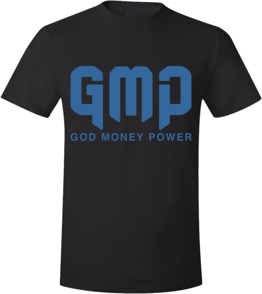 GMP Reflection Logo T-Shirt Black/Blue