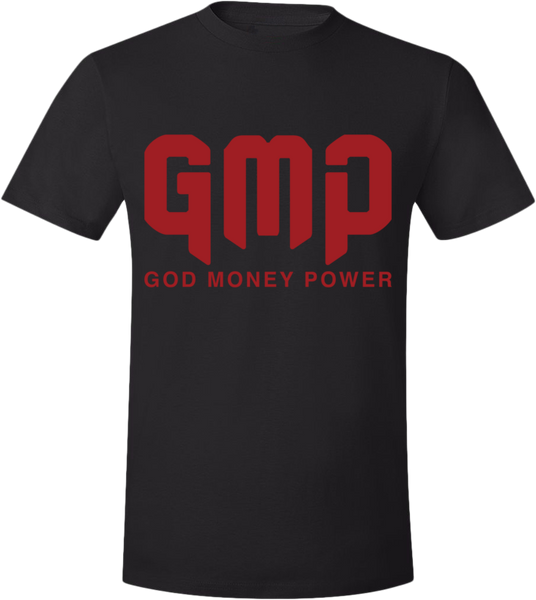 GMP Reflection Logo T-Shirt Black/Red