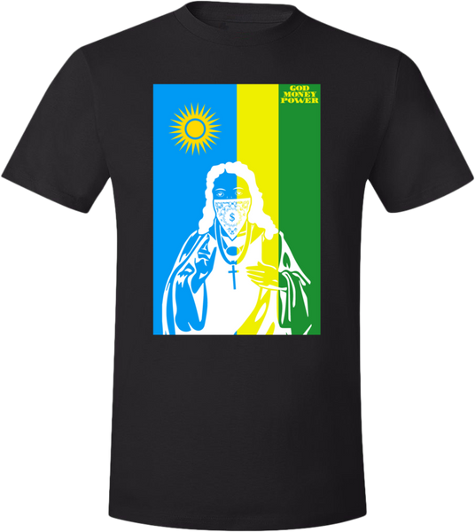 God Money Power ”Rwanda Flag” T-Shirt