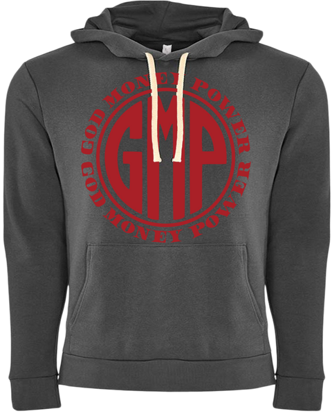GMP Circle Logo Silver/Red Hoodie