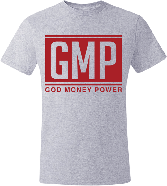 GMP Letters T-Shirt Silver/Red