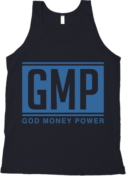 GMP Letters Tank Top Black/Blue