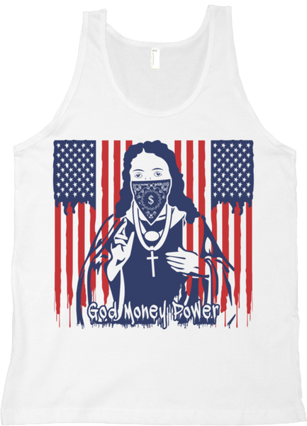 God Money Power ”USA Drip” Tank Top