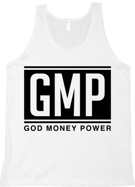 GMP Letters Tank Top White/Black