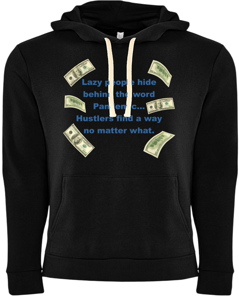 Pandemic Hustler Black/Blue Hoodie