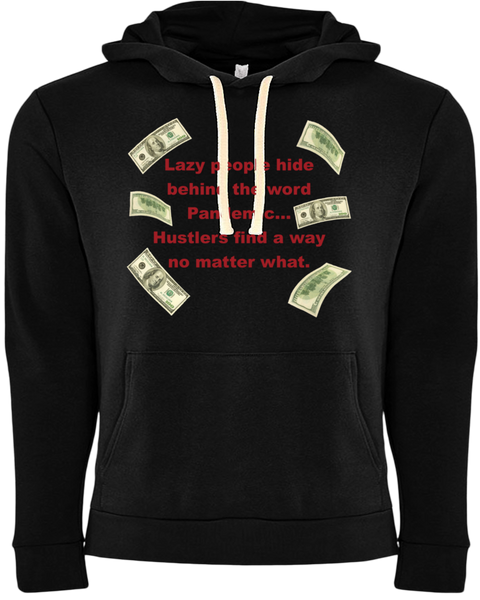 Pandemic Hustler Black/Red Hoodie