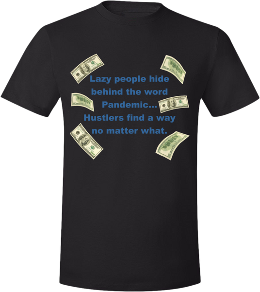 Pandemic Hustler Black/Blue T-Shirt