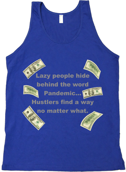 Pandemic Hustler Blue/Silver Tank