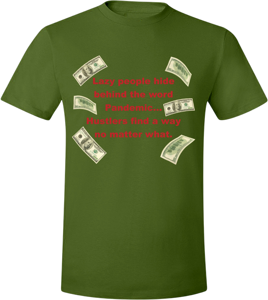 Pandemic Hustler Dark Green/Red T-Shirt