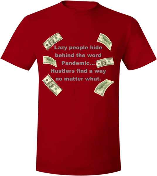 Pandemic Hustler Dark Red/Silver T-Shirt