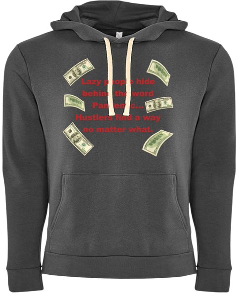 Pandemic Hustler Silver/Red Hoodie