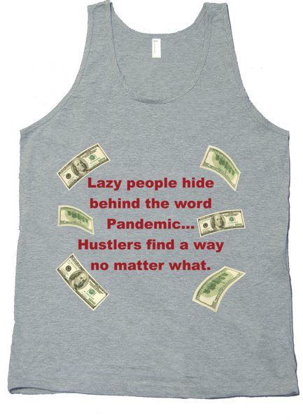 Pandemic Hustler Silver/Red Tank