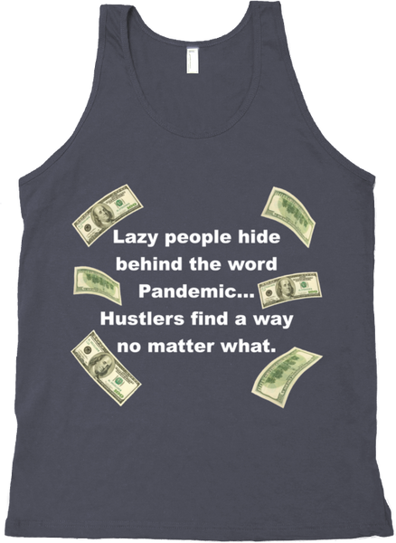 Pandemic Hustler Dark Silver/White Tank