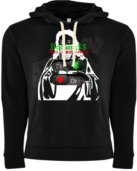 Business No Feelings Overlay Hoodie