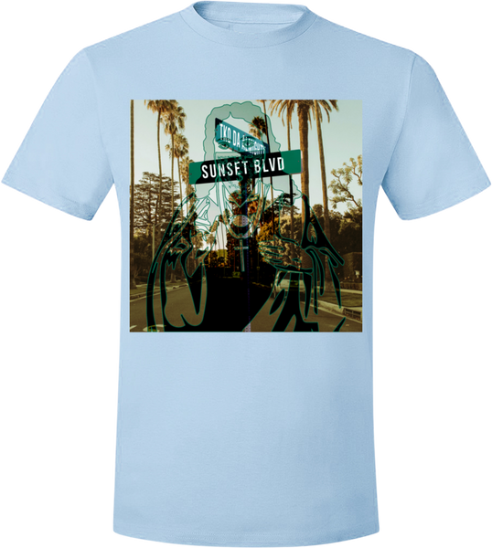 Sunset Blvd Overlay T-Shirt