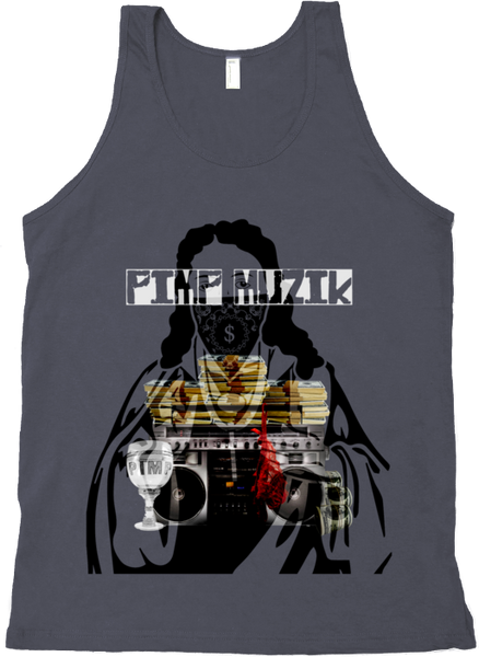 Pimp Muzik Overlay Tank Top