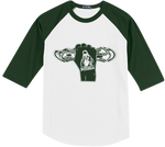 Almighty Power "Fist" White/Green Sport-Tek Shirt