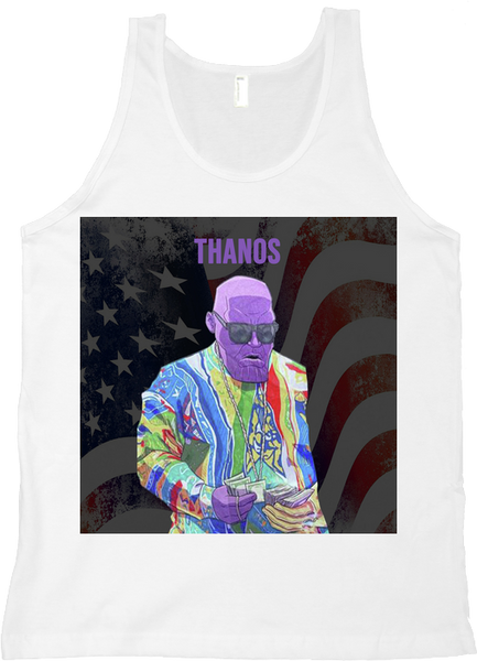 "Thanos" White Tank Top